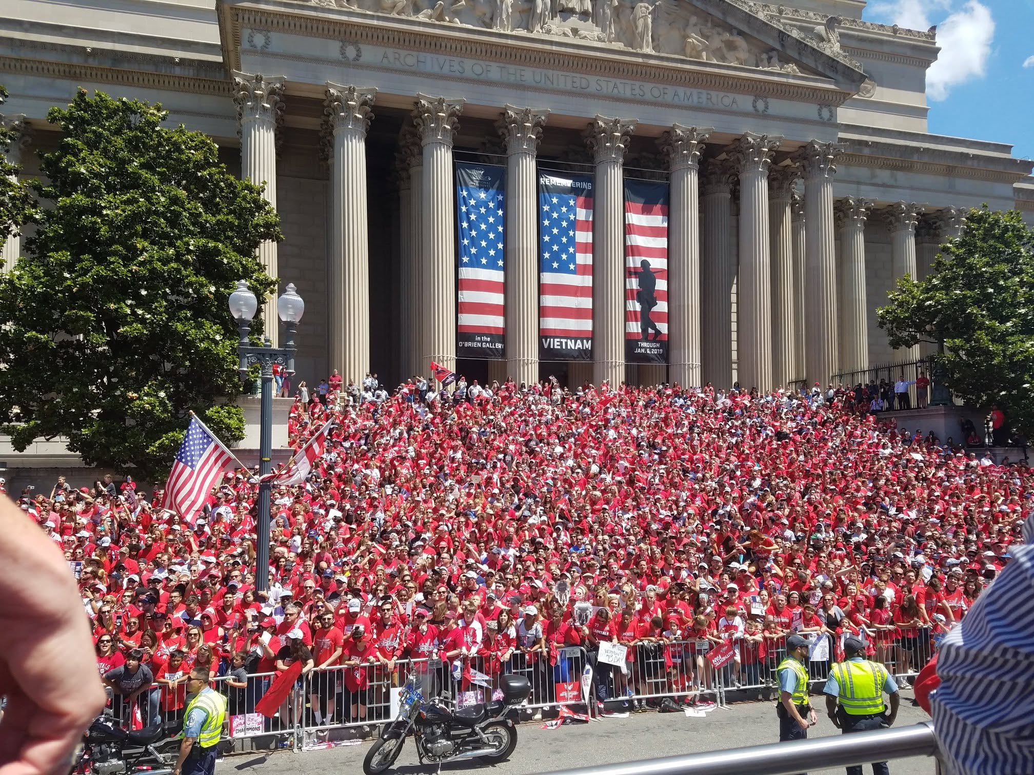 Additional photograph from the FDCL announcement: Celebrating the Capitals’ Stanley Cup Victory