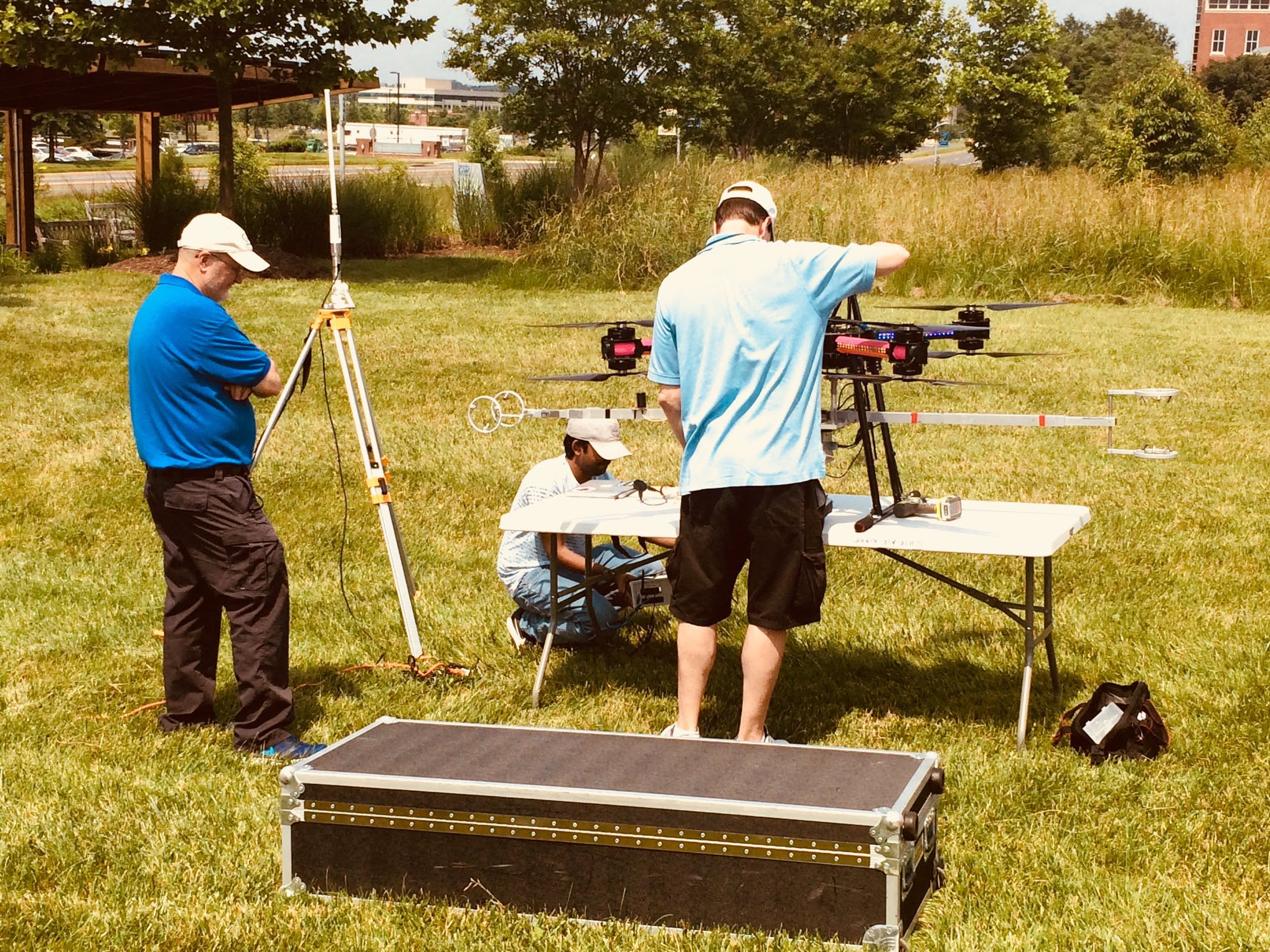 Additional photograph from the FDCL announcement: Kanishke Gamagedara Tests RTK GPS