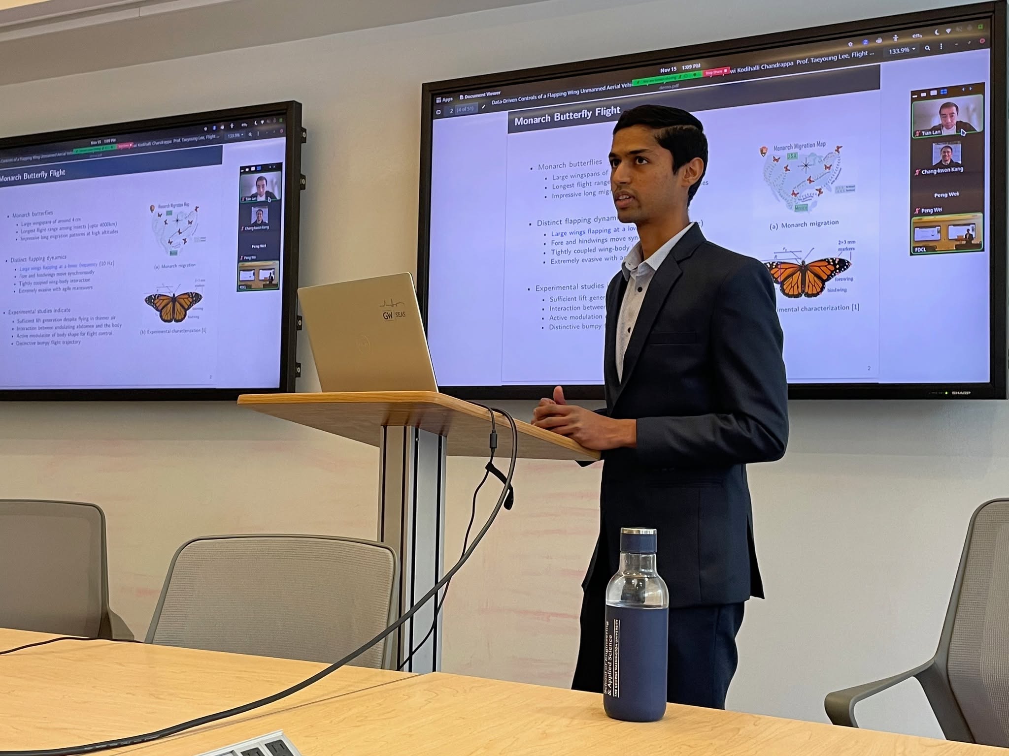 Photograph from the FDCL announcement: Tejaswi K. C. Successfully Defends His Dissertation